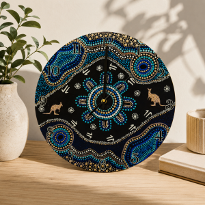 Wall Clock  Where Kangaroos Roam